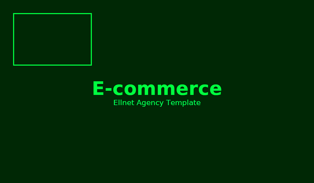 E-commerce template